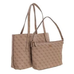 Guess Eco Brenton Tote Latte Logo Shopper -Modetaschengeschäft A0184677 Guess position 4