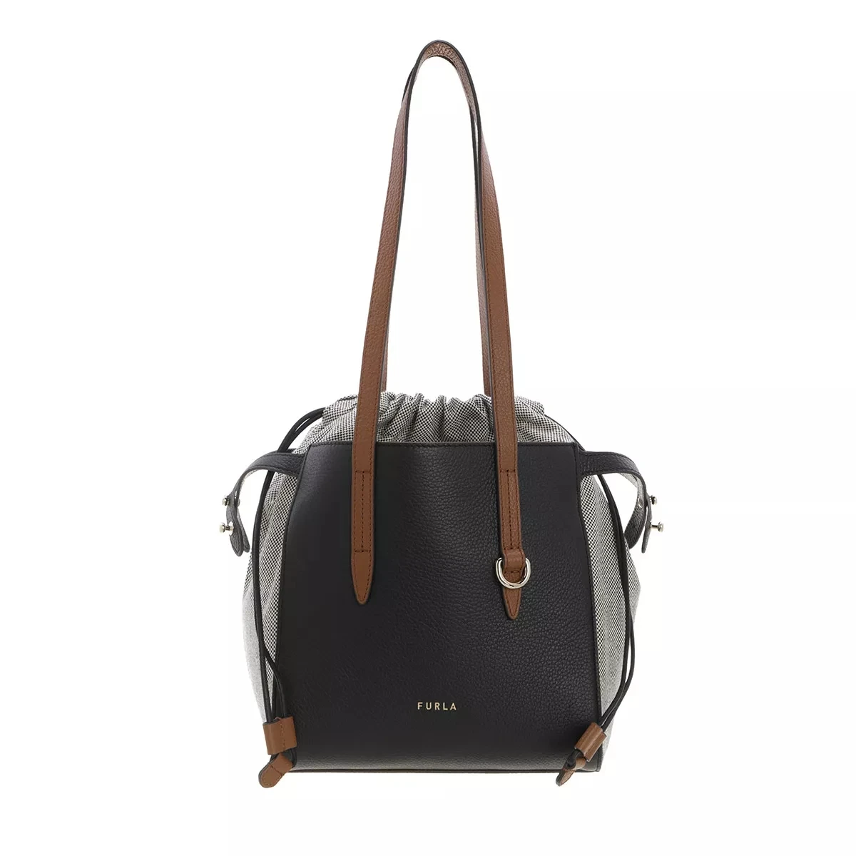Furla Net M Tote Nero+Cognac H Tote 3 Furla Net M Tote Nero+Cognac H Tote