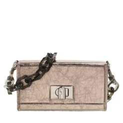 Furla Bloombag Mini Crossbody Metal Rosa Crossbody Bag
