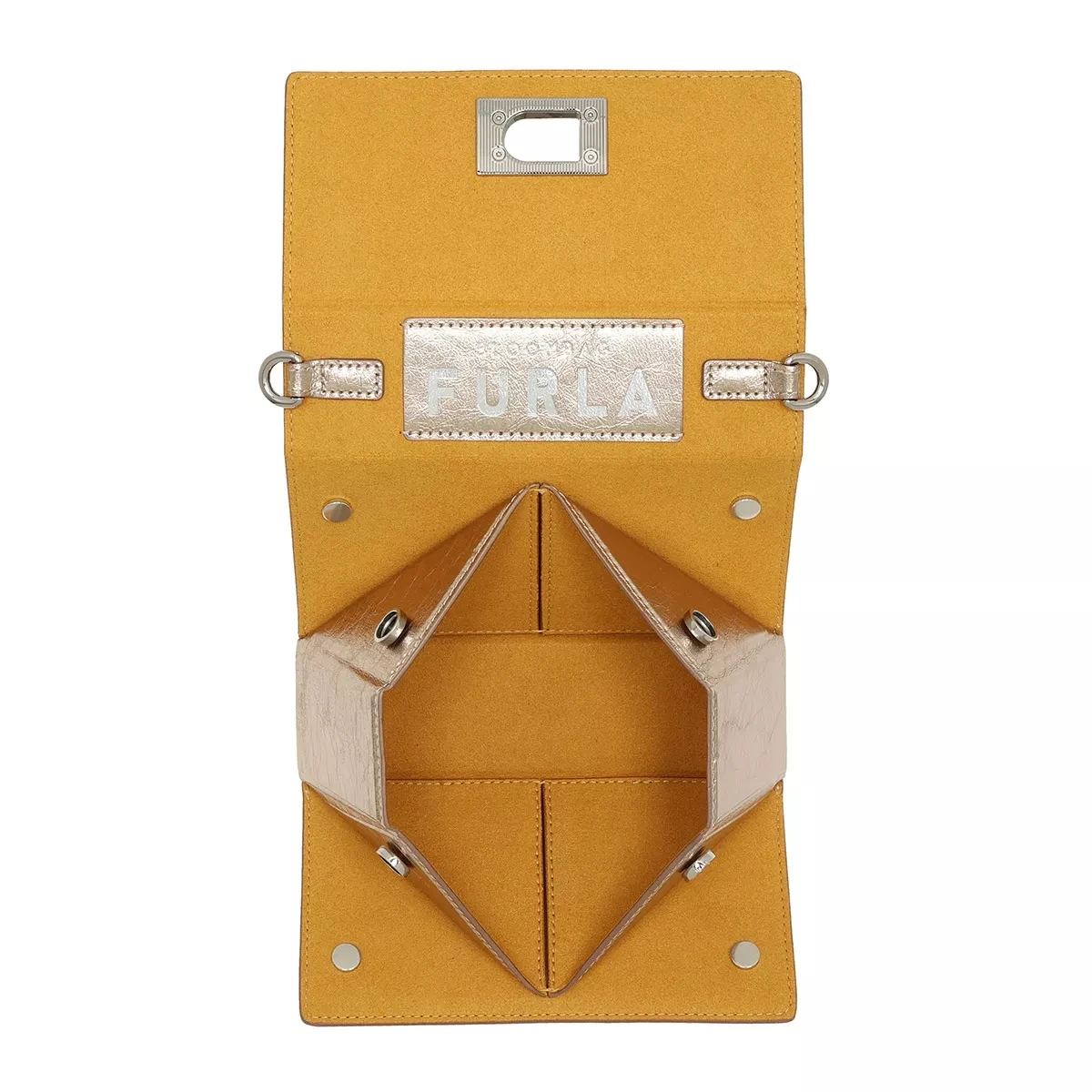 Furla Bloombag Mini Crossbody Metal Rosa Crossbody Bag 7 Furla Bloombag Mini Crossbody Metal Rosa Crossbody Bag – Bild 5