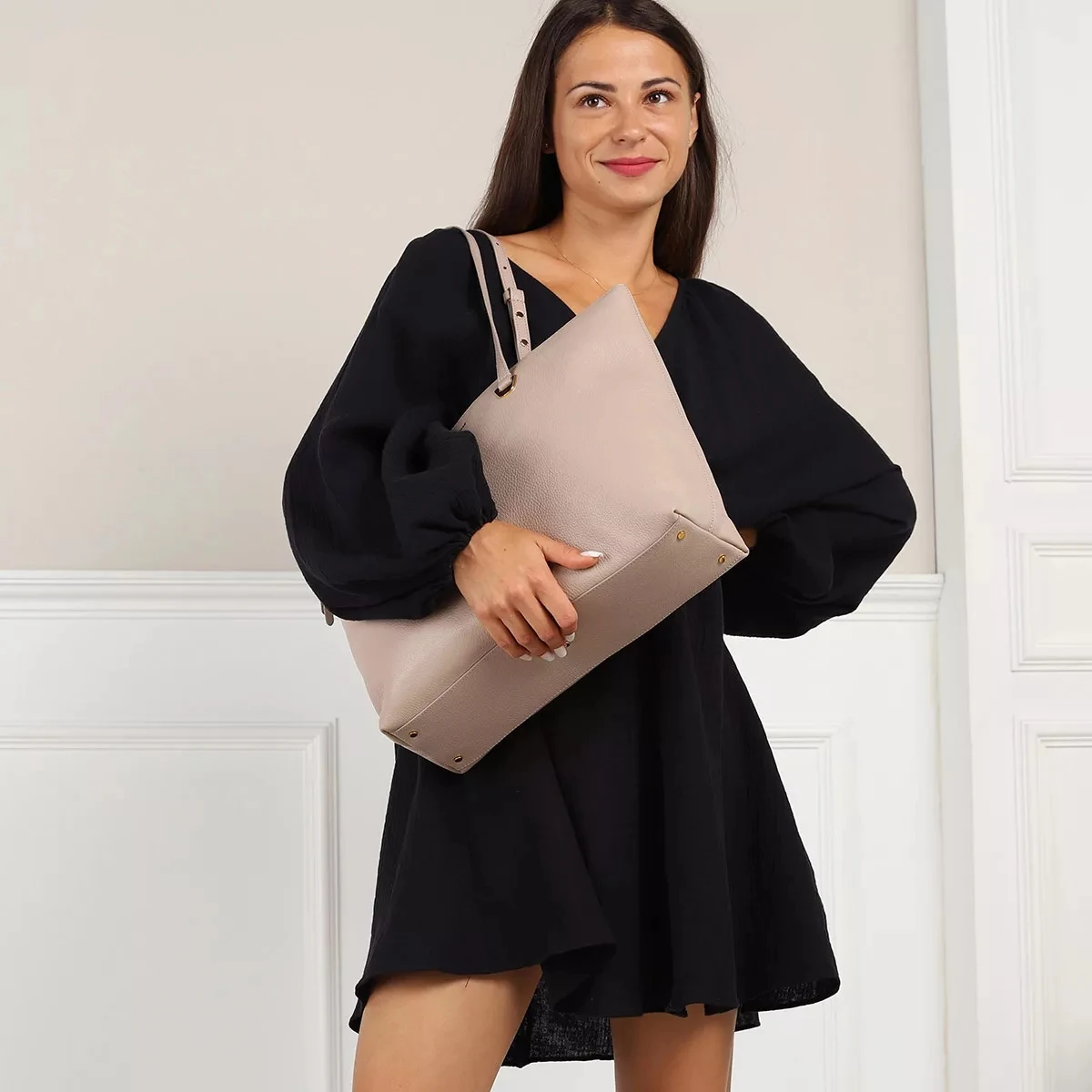 Coccinelle Lea Powder Pink Shopper 4 Coccinelle Lea Powder Pink Shopper – Bild 2