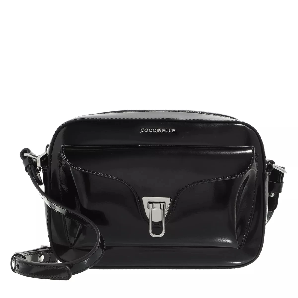 Coccinelle Beat Shiny Calf Noir Camera Bag 3 Coccinelle Beat Shiny Calf Noir Camera Bag