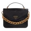 Guess Retour Top Handle Flap Black Satchel -Modetaschengeschäft A0189818 Guess position 1