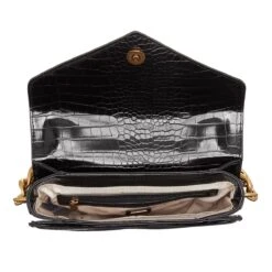 Guess Retour Top Handle Flap Black Satchel -Modetaschengeschäft A0189818 Guess position 6