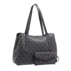 Guess Eco Brenton Girlfriend Satchel Coal Logo Tote 9 Guess Eco Brenton Girlfriend Satchel Coal Logo Tote -Modetaschengeschäft A0189827 Guess position 3