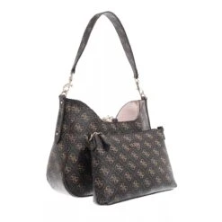 Guess Eco Brenton Hobo Brown Logo Hobo Bag -Modetaschengeschäft A0189831 Guess position 4