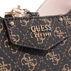 Guess Eco Brenton Hobo Brown Logo Hobo Bag -Modetaschengeschäft A0189831 Guess position 5
