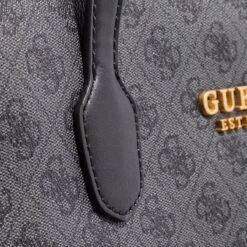 Guess Silvana Shopping Bag Coal Logo Shopper -Modetaschengeschäft A0189880 Guess position 4