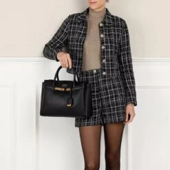 Guess Enisa High Society Satchel Black Tote -Modetaschengeschäft A0189888 Guess position 3