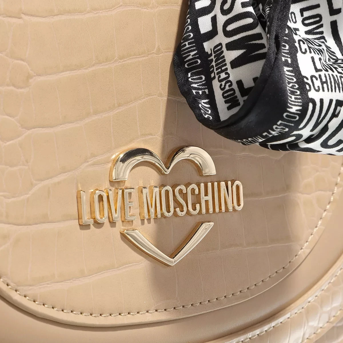 LOVE MOSCHINO Borsa Pu St Croco Pu Sabbia Satchel 7 LOVE MOSCHINO Borsa Pu St Croco Pu Sabbia Satchel – Bild 5