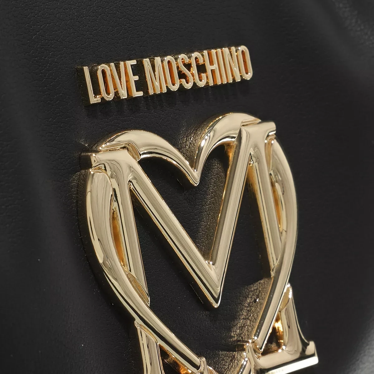 LOVE MOSCHINO Borsa Pu Nero Bowling Bag 7 LOVE MOSCHINO Borsa Pu Nero Bowling Bag – Bild 5