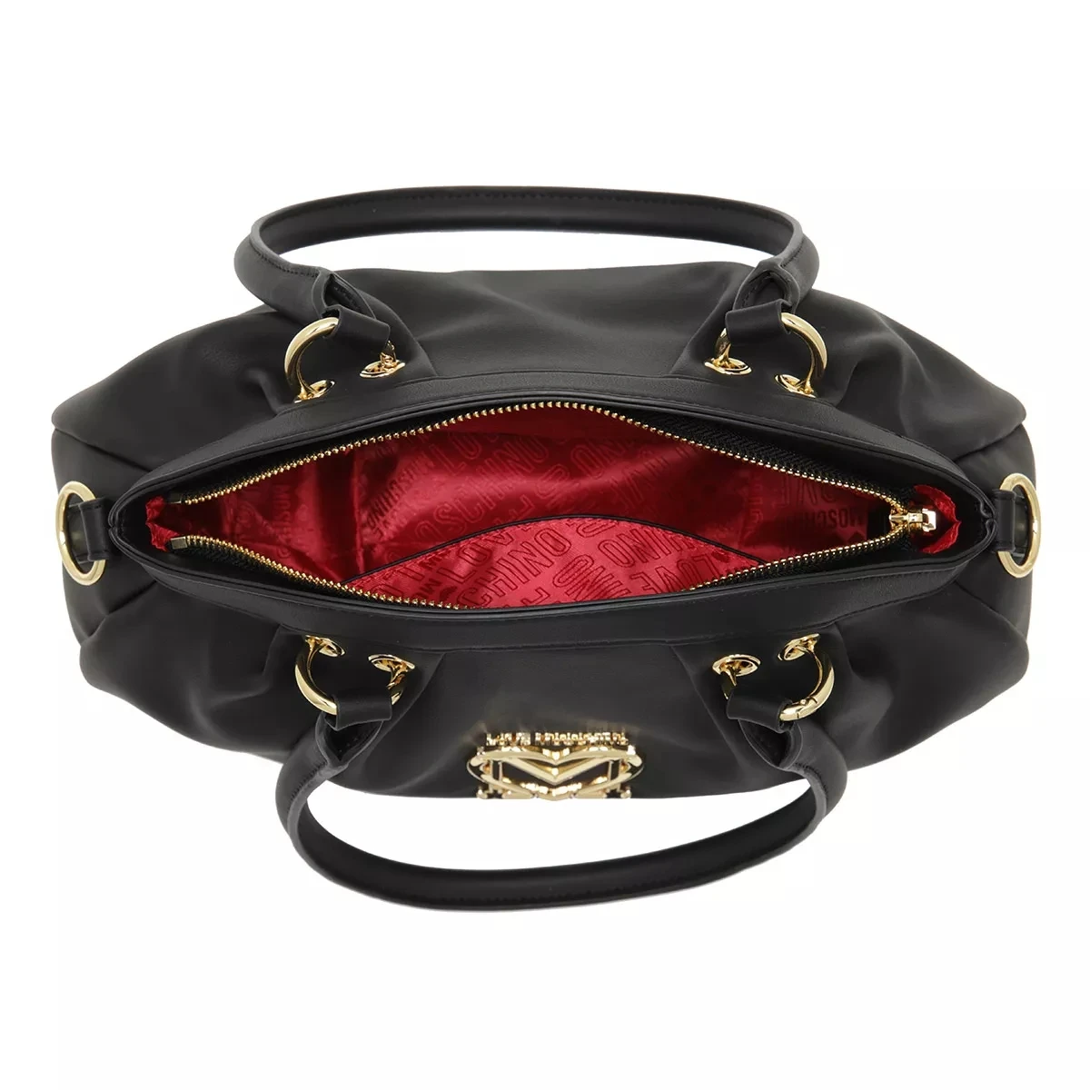 LOVE MOSCHINO Borsa Pu Nero Bowling Bag 8 LOVE MOSCHINO Borsa Pu Nero Bowling Bag – Bild 6