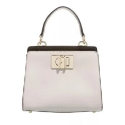 FURLA 1927 MINI TOP HANDLE 19 Perla Nero Salvia Satchel