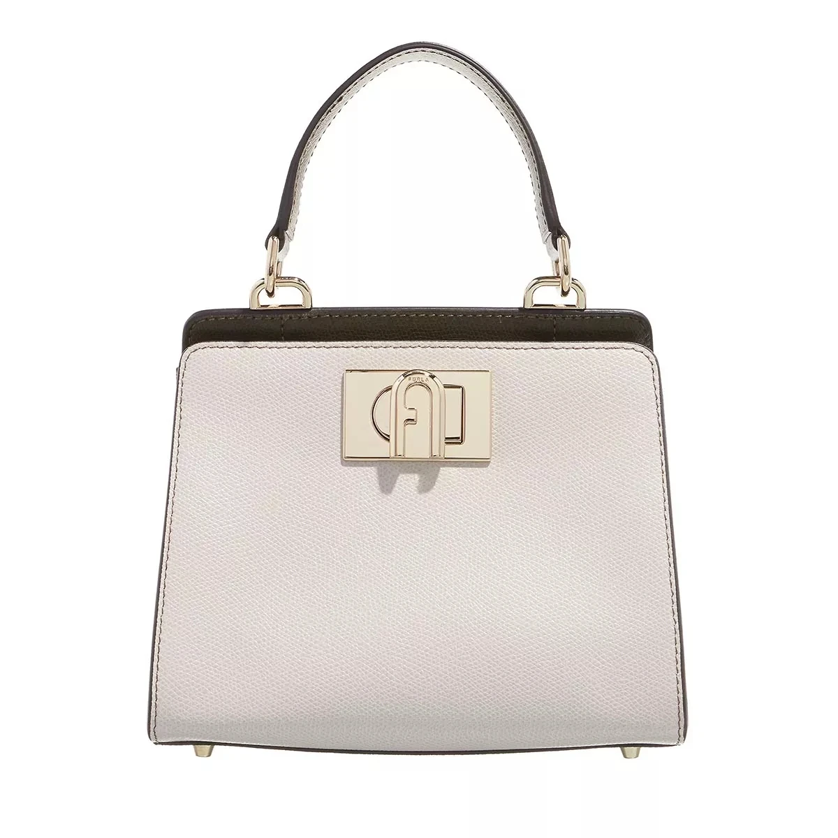 FURLA 1927 MINI TOP HANDLE 19 Perla Nero Salvia Satchel 3 FURLA 1927 MINI TOP HANDLE 19 Perla Nero Salvia Satchel