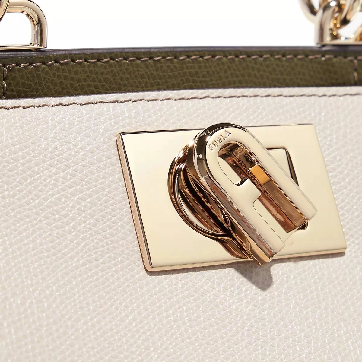 FURLA 1927 MINI TOP HANDLE 19 Perla Nero Salvia Satchel 7 FURLA 1927 MINI TOP HANDLE 19 Perla Nero Salvia Satchel – Bild 5