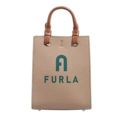FURLA VARSITY STYLE MINI TOTE Greige Jasper Tote