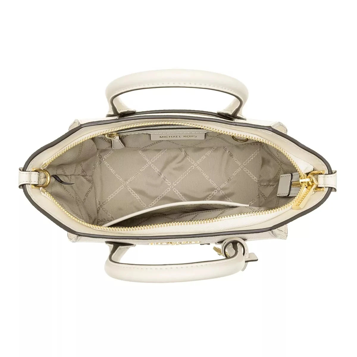 MICHAEL Michael Kors Small Satchel Lt Cream Tote 8 MICHAEL Michael Kors Small Satchel Lt Cream Tote – Bild 6