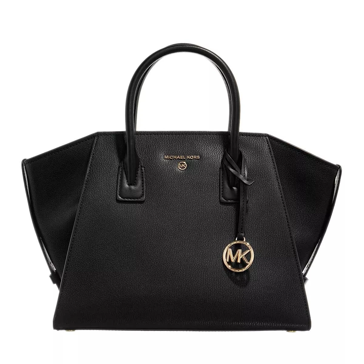 MICHAEL Michael Kors Large Top-Zip Satchel Black Tote 3 MICHAEL Michael Kors Large Top-Zip Satchel Black Tote