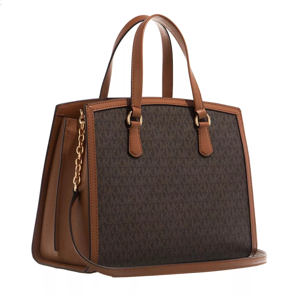 MICHAEL Michael Kors Chantal Medium Satchel Brn Acorn Tote 4 MICHAEL Michael Kors Chantal Medium Satchel Brn Acorn Tote – Bild 2