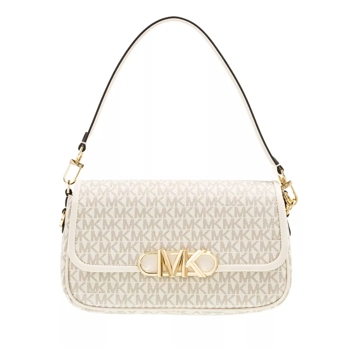 MICHAEL Michael Kors Medium Pouchette Shoulder Van Cream Satchel 3 MICHAEL Michael Kors Medium Pouchette Shoulder Van Cream Satchel