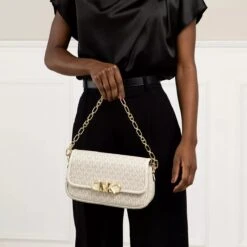 MICHAEL Michael Kors Medium Pouchette Shoulder Van Cream Satchel 10 MICHAEL Michael Kors Medium Pouchette Shoulder Van Cream Satchel -Modetaschengeschäft A0194773 MichaelMichaelKors position 3