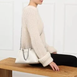 MICHAEL Michael Kors Small Chain Messenger Lt Cream Tote -Modetaschengeschäft A0194791 MichaelMichaelKors16 position 02