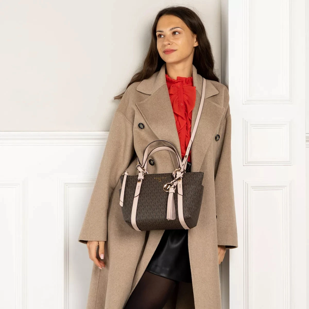 MICHAEL Michael Kors Sullivan Small Tote Brn Sftpink Tote 4 MICHAEL Michael Kors Sullivan Small Tote Brn Sftpink Tote – Bild 2