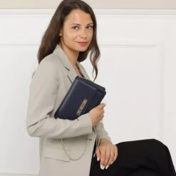 LOVE MOSCHINO Borsa Pu Blu Crossbody Bag -Modetaschengeschäft A0196113 LoveMoschino position 2