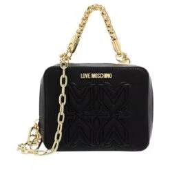 LOVE MOSCHINO Borsa Heart Logo Pu Nero Camera Bag