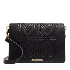 LOVE MOSCHINO Borsa Heart Logo Pu Nero Crossbody Bag