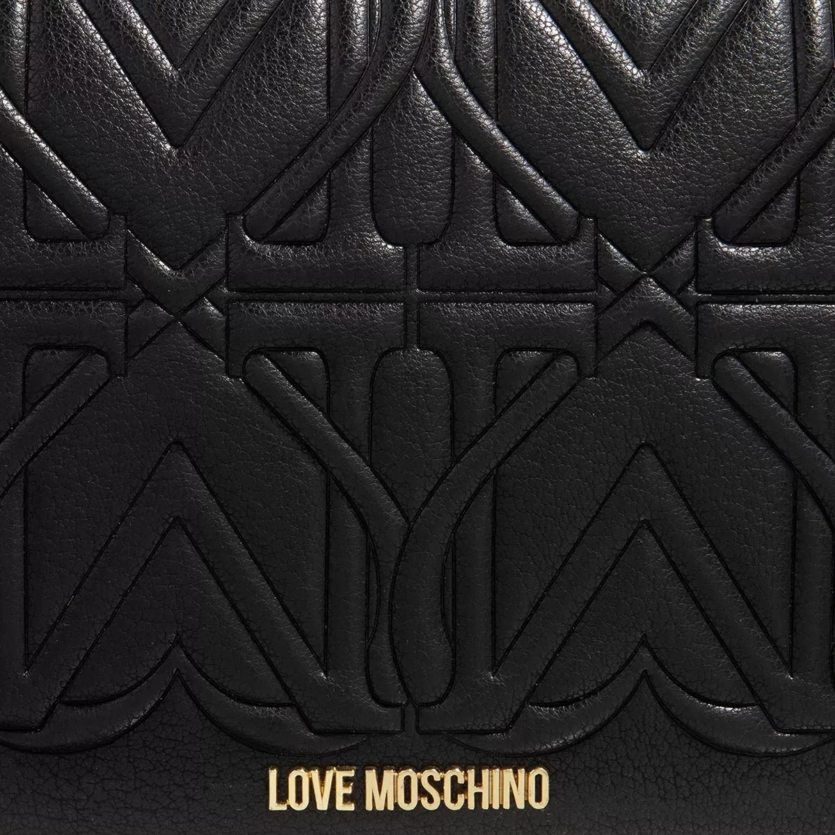 LOVE MOSCHINO Borsa Heart Logo Pu Nero Crossbody Bag 6 LOVE MOSCHINO Borsa Heart Logo Pu Nero Crossbody Bag – Bild 4