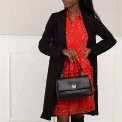 LOVE MOSCHINO Borsa Turn Lock Pu Nero Satchel 11 LOVE MOSCHINO Borsa Turn Lock Pu Nero Satchel -Modetaschengeschäft A0196136 LoveMoschino position 2