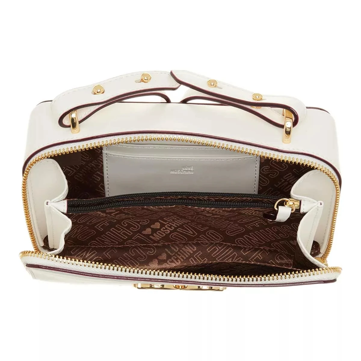LOVE MOSCHINO Borsa Craftsman Pu Offwhite Camera Bag 7 LOVE MOSCHINO Borsa Craftsman Pu Offwhite Camera Bag – Bild 5
