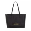 LOVE MOSCHINO Borsa Big Logo Croco Pu Nero Shopper