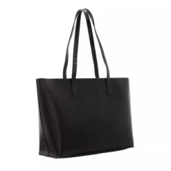 LOVE MOSCHINO Borsa Big Logo Croco Pu Nero Shopper -Modetaschengeschäft A0196151 LoveMoschino position 3