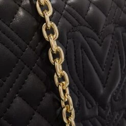 LOVE MOSCHINO Borsa Quilted Pu Nero Crossbody Bag -Modetaschengeschäft A0196582 LoveMoschino position 5