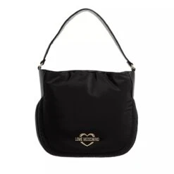 LOVE MOSCHINO Borsa Nylon Pu Nero Hobo Bag