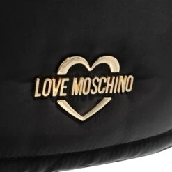 LOVE MOSCHINO Borsa Nylon Pu Nero Hobo Bag -Modetaschengeschäft A0196600 LoveMoschino position 5