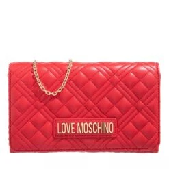 LOVE MOSCHINO Borsa Quilted Pu Rosso Crossbody Bag