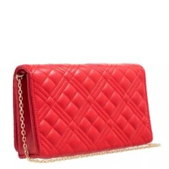 LOVE MOSCHINO Borsa Quilted Pu Rosso Crossbody Bag -Modetaschengeschäft A0196608 LoveMoschino position 3