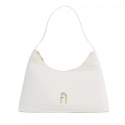 FURLA DIAMANTE S SHOULDER BAG Marshmallow Hobo Bag