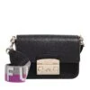 Furla METROPOLIS MINI C.BODY WEBBING Nero/Marmo Violet Crossbody Bag -Modetaschengeschäft A0197384 Furla position 1