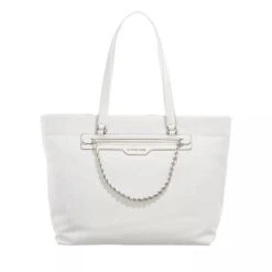 MICHAEL Michael Kors Slater Large Top-Zip Tote Optic White Tote