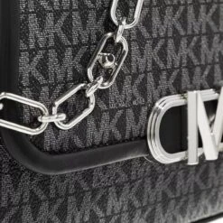 MICHAEL Michael Kors Parker Medium Convertible Pouchette Shoulder Black Optic White Satchel -Modetaschengeschäft A0198511 MichaelMichaelKors position 4