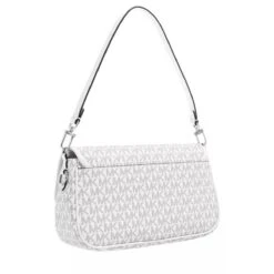 MICHAEL Michael Kors Parker Medium Convertible Pouchette Shoulder Optic White Black Satchel -Modetaschengeschäft A0198512 MichaelMichaelKors position 3