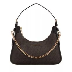 MICHAEL Michael Kors Wilma Medium Pouchette Brown/Blk Pochette