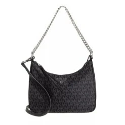 MICHAEL Michael Kors Jet Set Charm Medium Pouchette Crossbody Black Hobo Bag