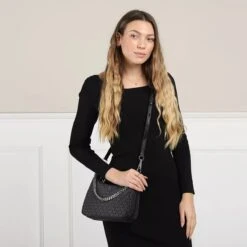 MICHAEL Michael Kors Jet Set Charm Medium Pouchette Crossbody Black Hobo Bag -Modetaschengeschäft A0198608 MichaelMichaelKors position 3