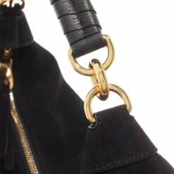 Coccinelle Maelody Suede Noir/Noir Hobo Bag -Modetaschengeschäft A0198756 Coccinelle position 4