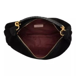 Coccinelle Maelody Suede Noir/Noir Hobo Bag -Modetaschengeschäft A0198756 Coccinelle position 5